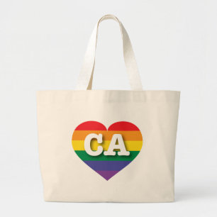 I Liebe California Rainbow Herz Jumbo Stoffbeutel