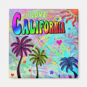 I LIEBE California Vivid Romance Magnet
