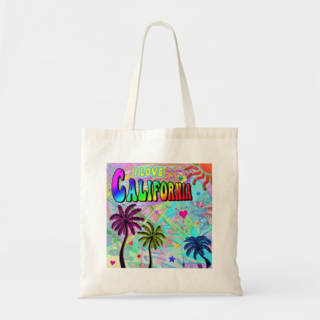 I LIEBE California Vivid Romance Tote Bag Tragetasche (Vorne)
