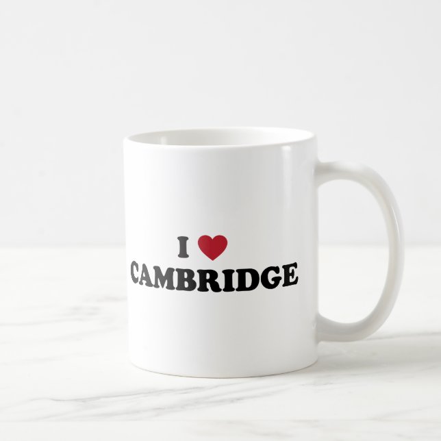 I Liebe Cambridge Massachusetts Kaffeetasse (Rechts)
