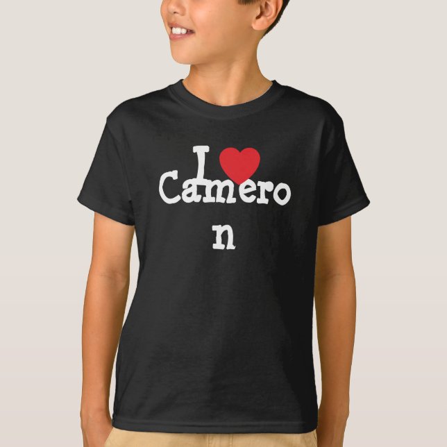 I Liebe Cameron Herzlicher T - Shirt (Vorderseite)