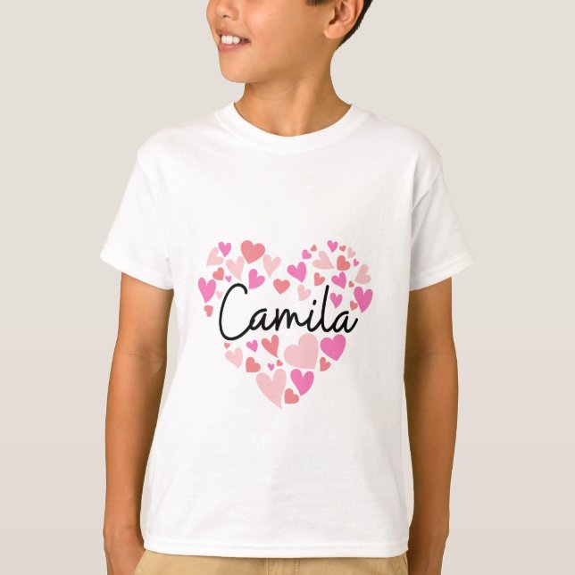 I Liebe Camila T-Shirt (Vorderseite)