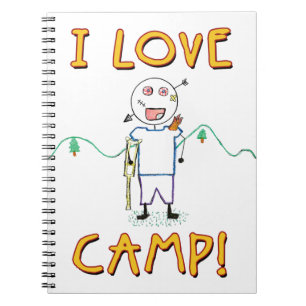 I Liebe Camp - Funny Kids Summer Camp Zeichnend Notizblock