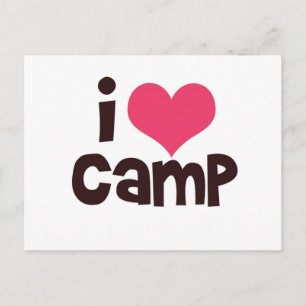 I Liebe Camp Postkarte