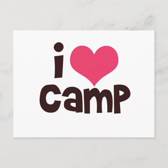 I Liebe Camp Postkarte (Vorderseite)