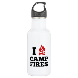 I Liebe Campfire Trinkflasche