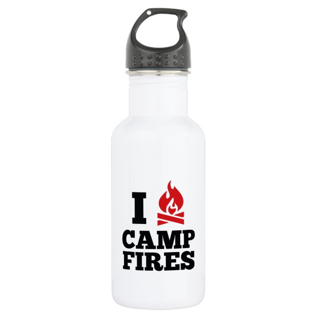 I Liebe Campfire Trinkflasche (Vorderseite)