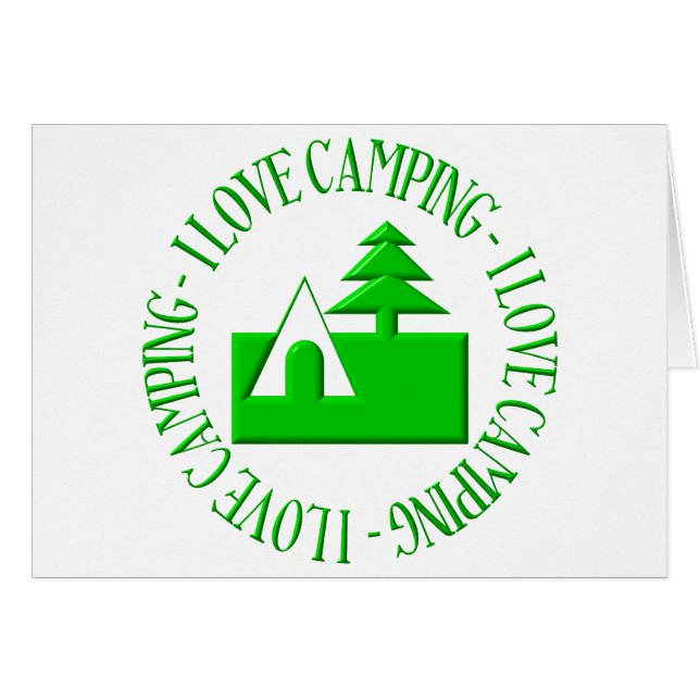 I LIEBE CAMPING (Vorderseite (Horizontal))