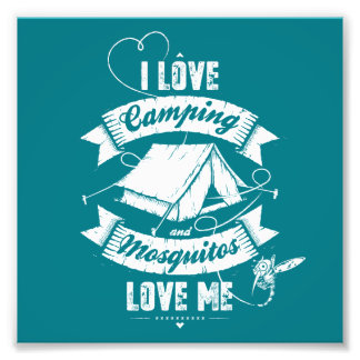 I LIEBE CAMPING FOTODRUCK