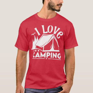 I Liebe Camping Funny Camping T-Shirt