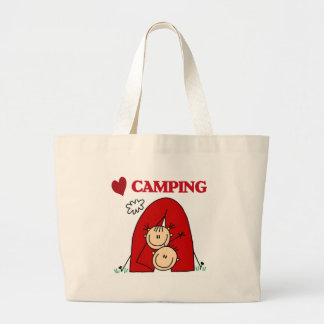 I Liebe-Camping Jumbo Stoffbeutel