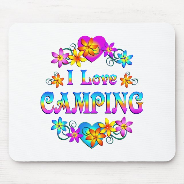 I Liebe-Camping Mousepad (Vorne)