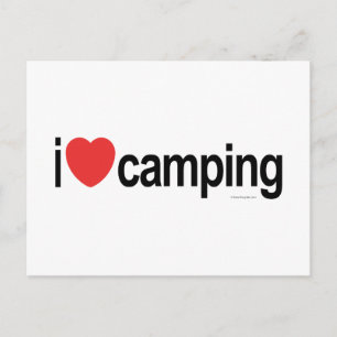 I Liebe Camping Postkarte