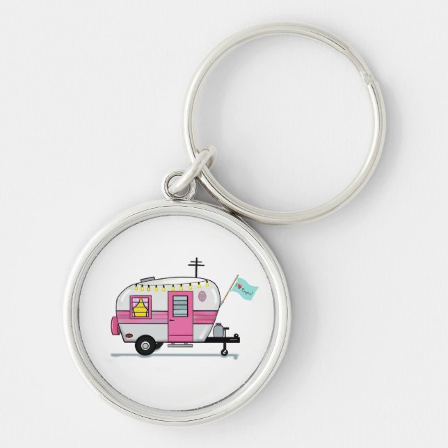 I LIEBE CAMPING SCHLÜSSELANHÄNGER (Vorne)