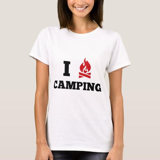 I LIEBE CAMPING T-Shirt (Vorderseite)