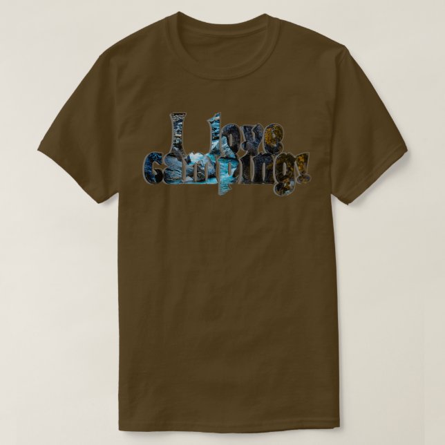 I LIEBE CAMPING T-Shirt (Design vorne)