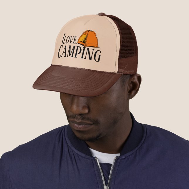 I Liebe Camping Trucker Hat Truckerkappe (Beispiel)