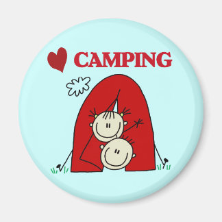 I Liebe Camping Tshirts und Geschenke Magnet