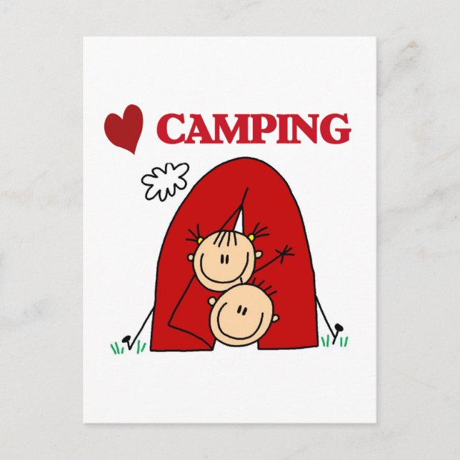 I Liebe-Campings-T-Shirts und Geschenke Postkarte (Vorderseite)