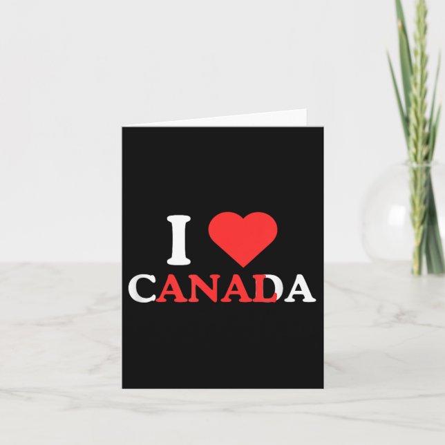 I Liebe Canada Funny Adult Humor Unhinged Raunchy Karte (Vorderseite)
