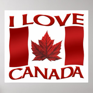 I Liebe Canada Poster Canada Souvenir Poster Print