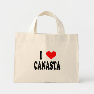"I Liebe Canasta" Tote Bag Mini Stoffbeutel