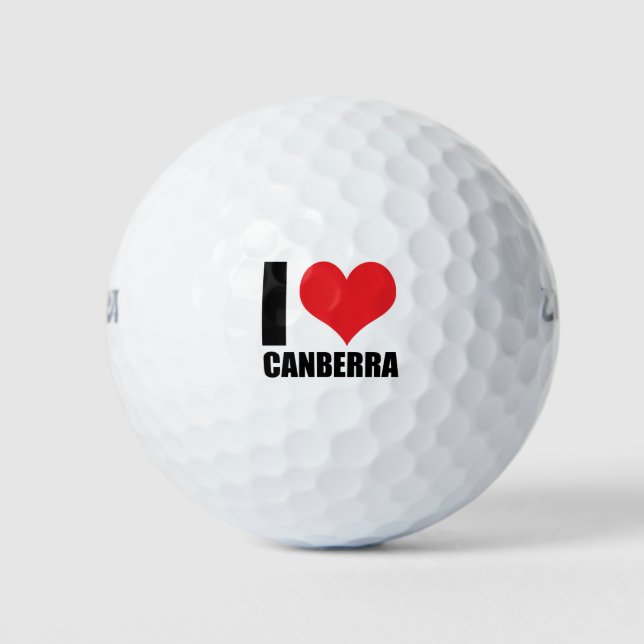 I Liebe Canberra Golfball (Vorderseite)