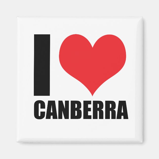 I Liebe Canberra Magnet (Vorne)