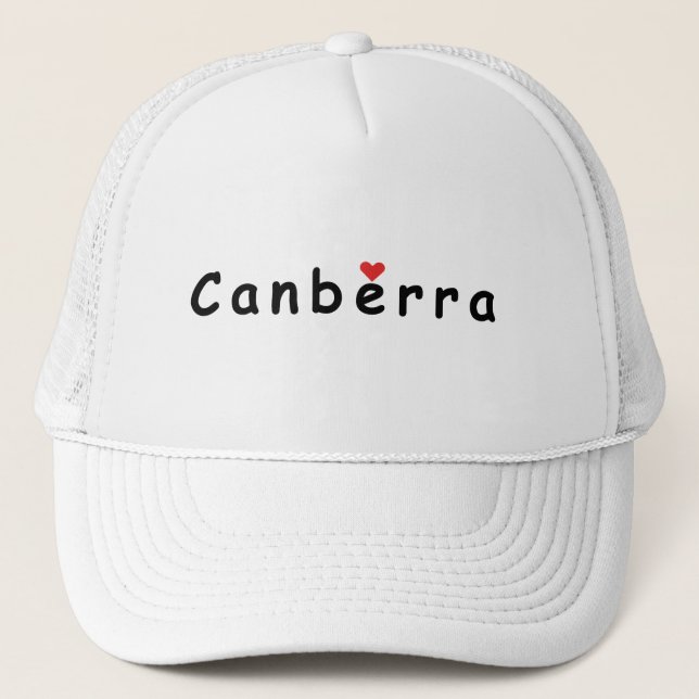 I Liebe Canberra Truckerkappe (Vorderseite)