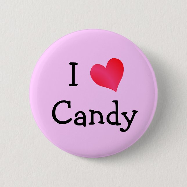 I Liebe Candy Button (Vorderseite)