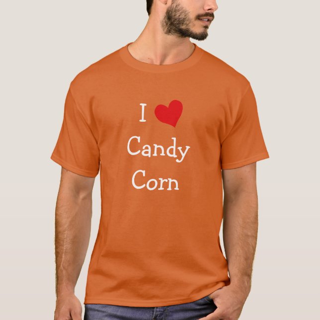I Liebe Candy Corn T-Shirt (Vorderseite)