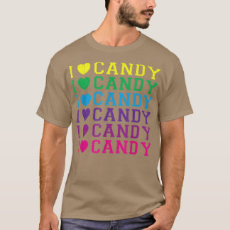 I Liebe CandyFunny Halloween-Party Niedlich Trick T-Shirt