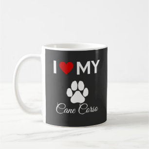 I Liebe Cane Corso individuelle Name Kaffeetasse