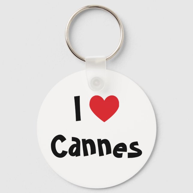 I Liebe Cannes Schlüsselanhänger (Vorderseite)
