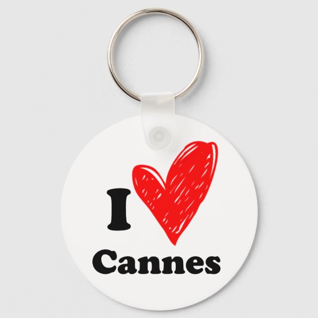 I Liebe Cannes Schlüsselanhänger (Vorderseite)