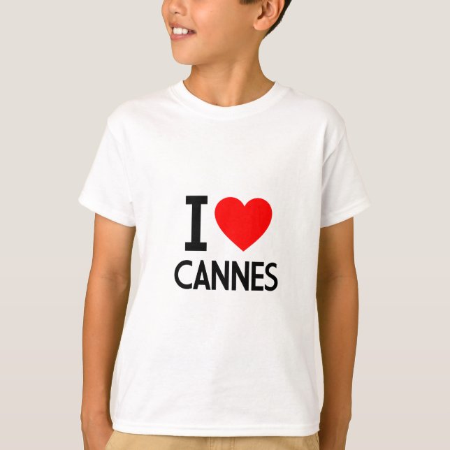 I Liebe Cannes T-Shirt (Vorderseite)