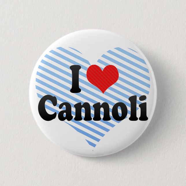 I Liebe Cannoli Button (Vorderseite)