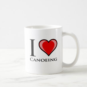 I Liebe Canoeing Tasse