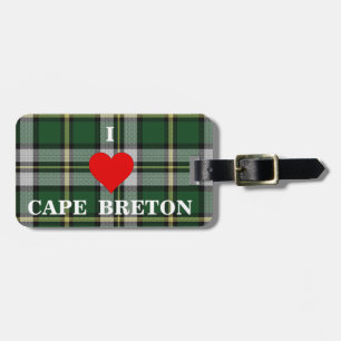 I Liebe CAPE BRETON Personalisiert Travel Tag, Gepäckanhänger