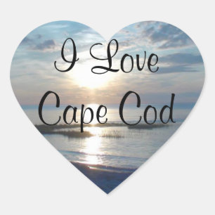 I Liebe Cape Cod Heart Stickers