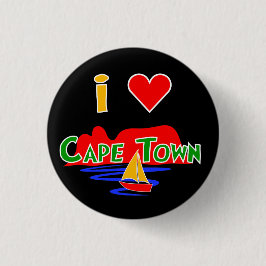 I Liebe Cape Town Table Mountain Abzeichen Button