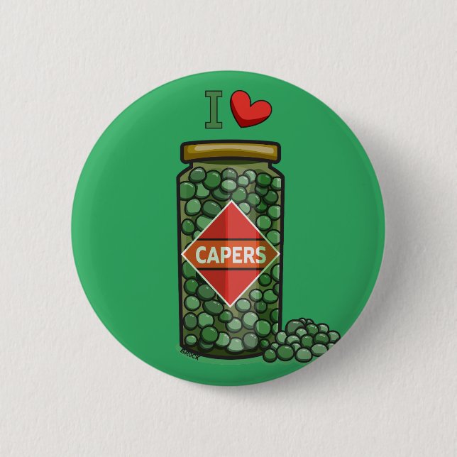 I Liebe Capers Button (Vorderseite)