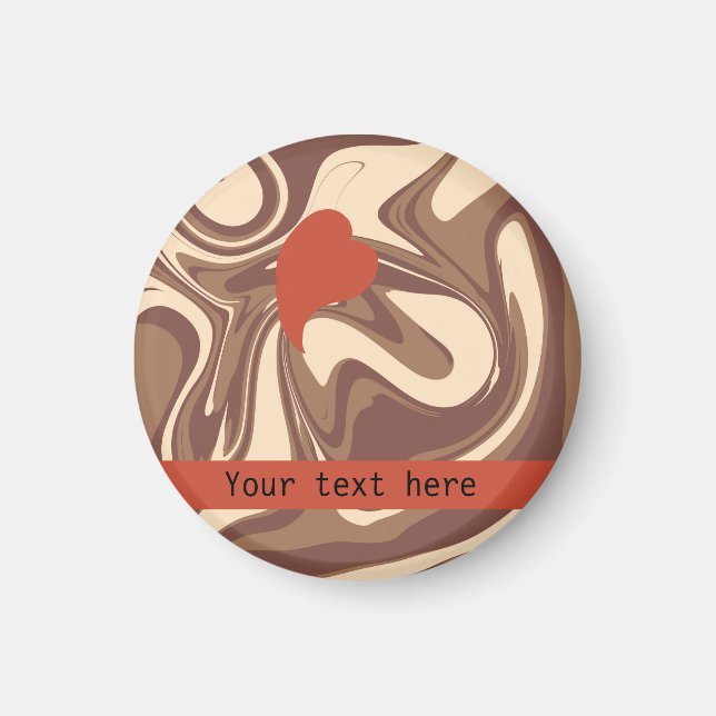 I Liebe Cappuccino-Brauch Magnet (Vorne)