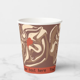 I Liebe Cappuccino-Brauch Pappbecher