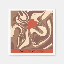 I Liebe Cappuccino-Brauch Serviette