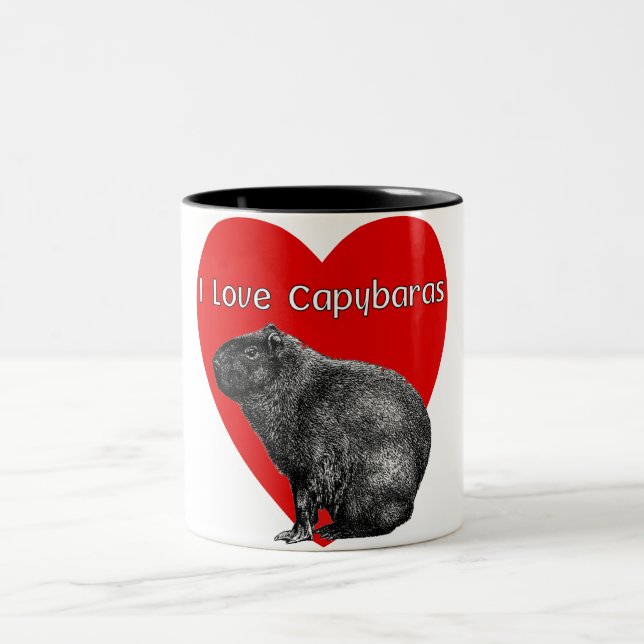 I Liebe Capybara Tasse (Mittel)