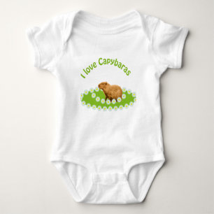 I Liebe Capybaras Baby Strampler