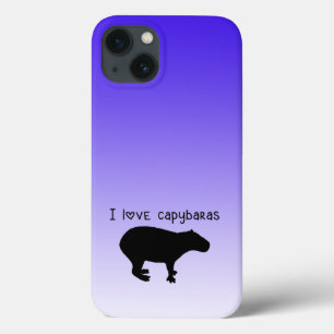 I Liebe Capybaras Lila Case-Mate iPhone Fall Hülle