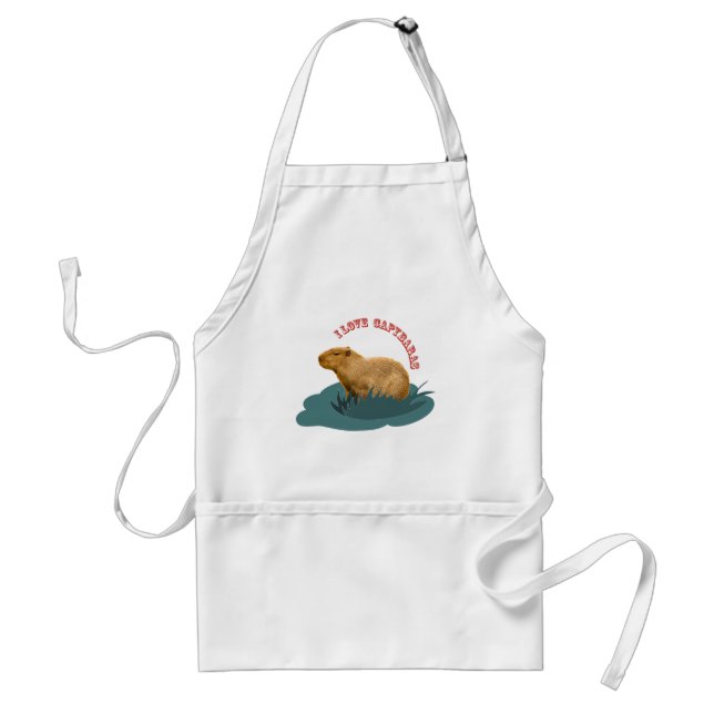 I Liebe Capybaras Schürze (Vorne)