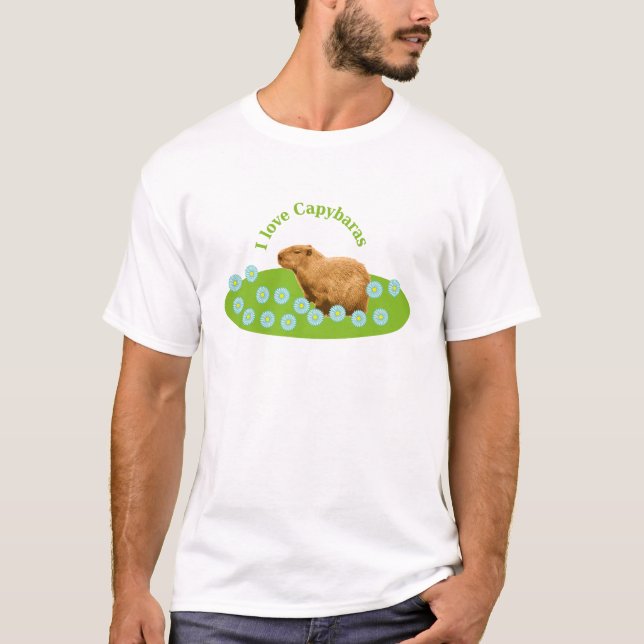 I Liebe Capybaras T-Shirt (Vorderseite)